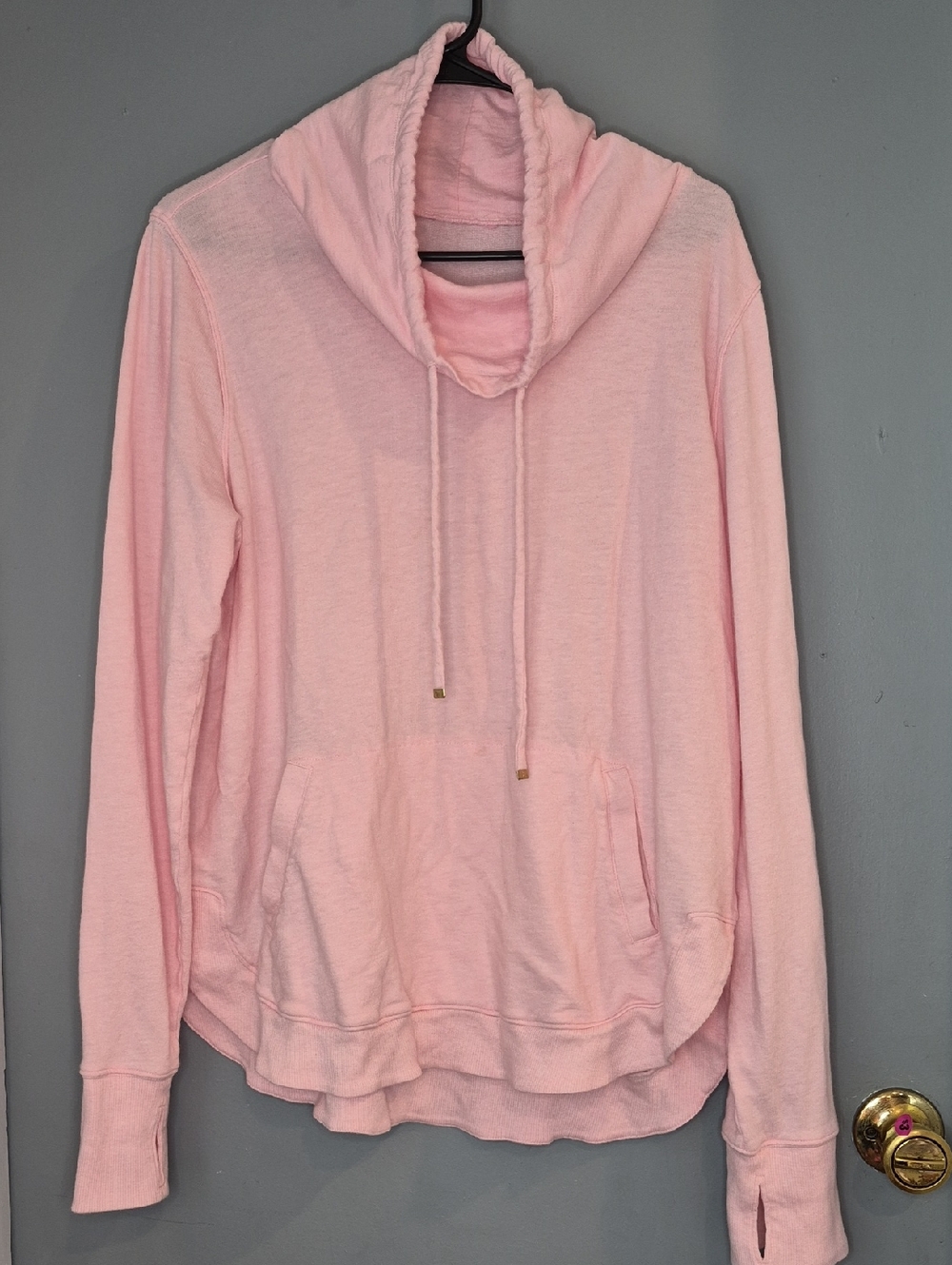 Lilly Pulitzer Light Pink Cowl Neck Hoodie